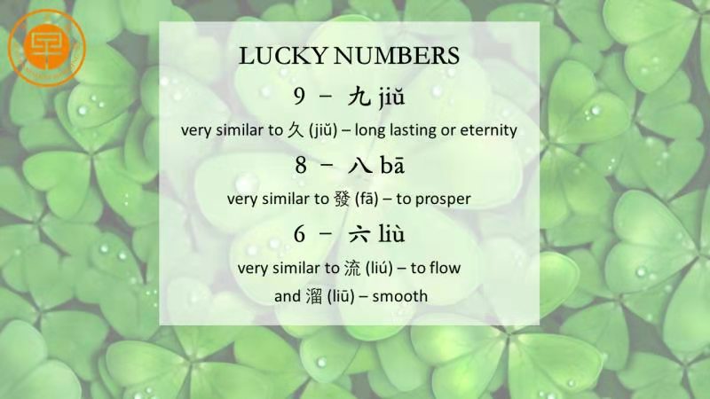 Chinese Lucky Numbers For Today
